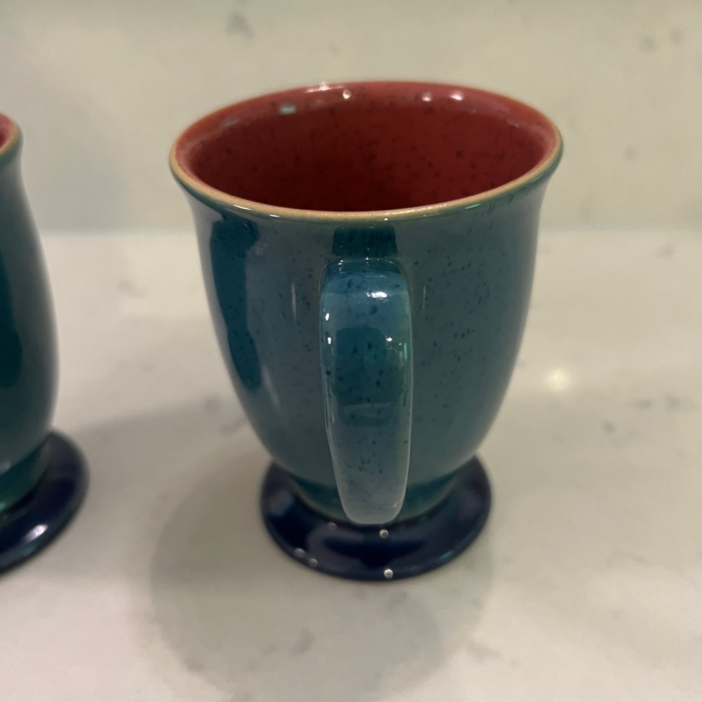 Denby footed coffee mug set of 3 - Picture 6 of 8